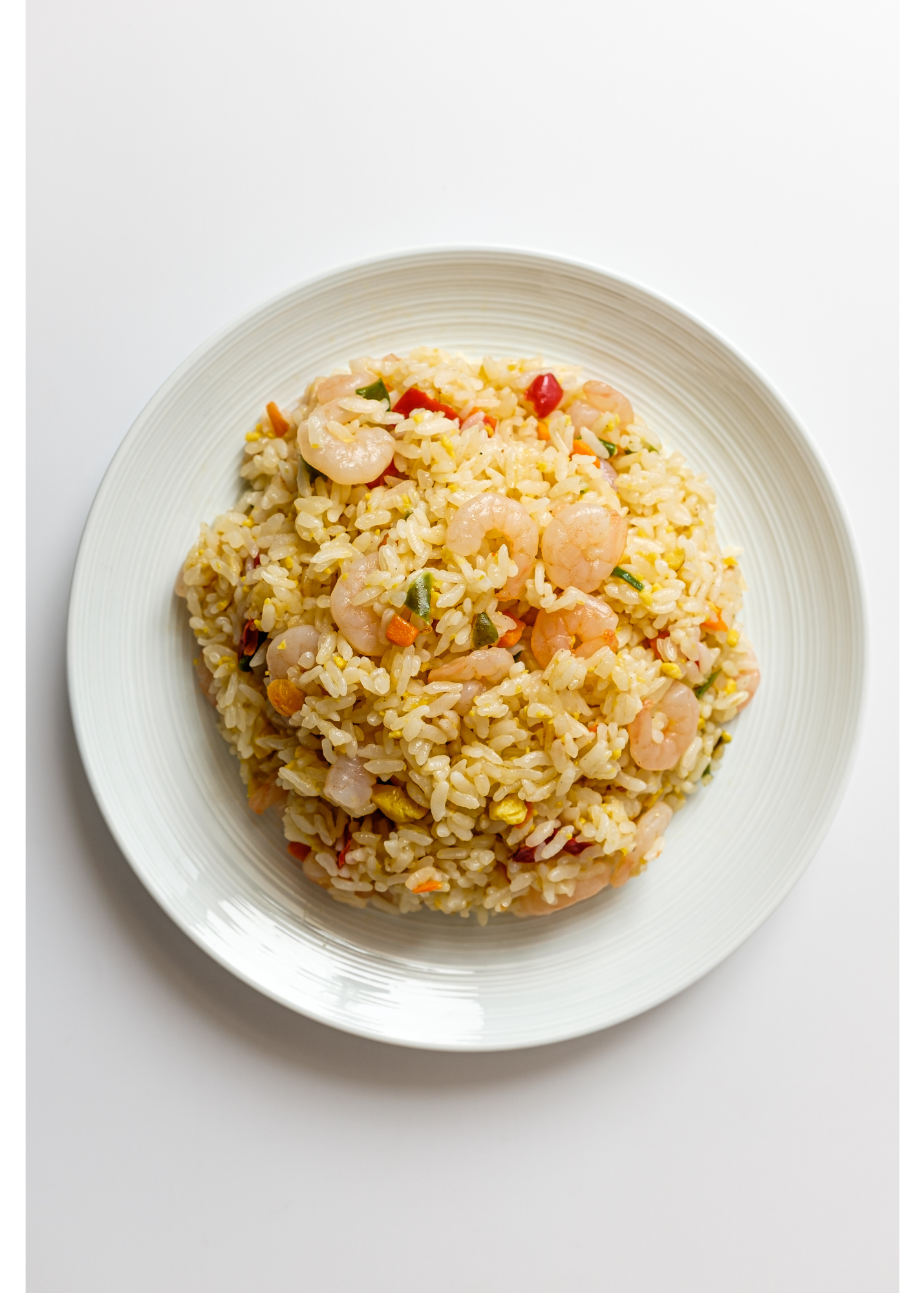 Ginger Shrimp Veggie Egg Fried Brown Rice