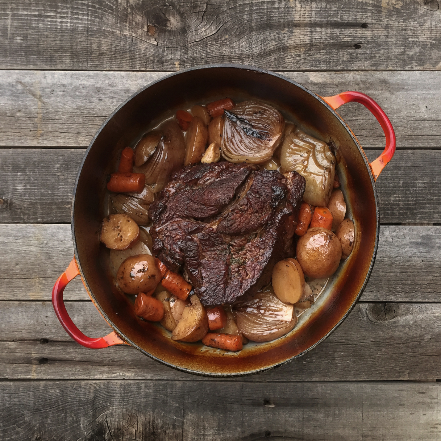 Bone Broth Pot Roast w/Potatoes & Carrots