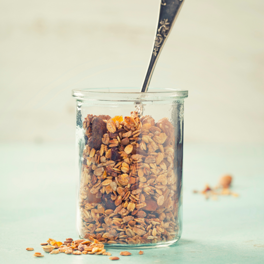 Black Sesame Coconut & Fig Granola Jar